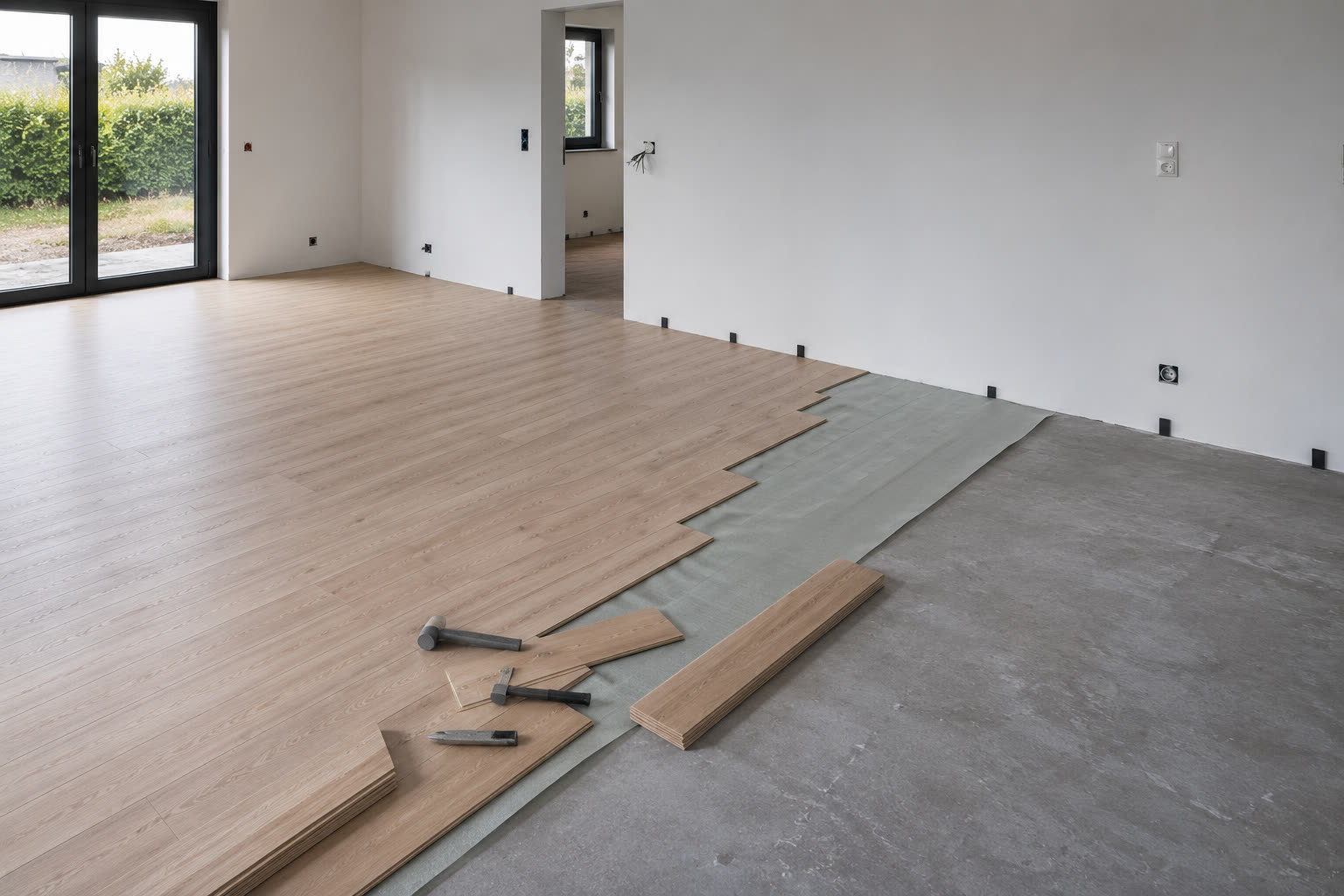 Pose de parquet flottant